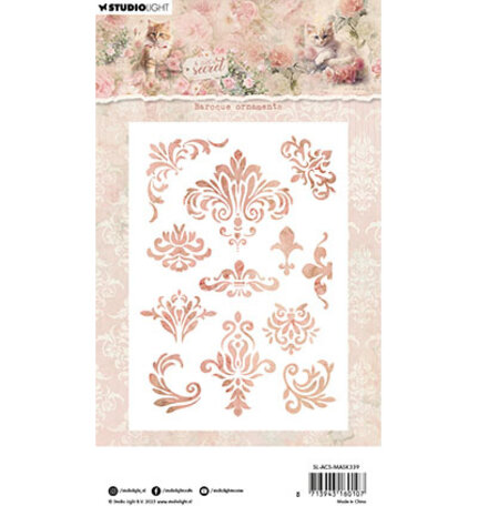 Studio Light A Cat's Secret Masking Stencil Baroque Ornaments (SL-ACS-MASK339) Studio Light A Cat's Secret Masking Stencil Baroque Ornaments (SL-ACS-MASK339)