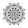 Aladine Dot Painting MDF Board & Stencil 10cm Sun (85497) Aladine Dot Painting MDF Board & Stencil 10cm Sun (85497)