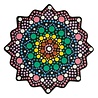 Aladine Dot Painting MDF Board & Stencil 10cm Sun (85497) Aladine Dot Painting MDF Board & Stencil 10cm Sun (85497)