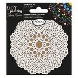 Aladine Dot Painting MDF Board & Stencil 10cm Doily (85498)