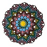 Aladine Dot Painting MDF Board & Stencil 10cm Doily (85498) Aladine Dot Painting MDF Board & Stencil 10cm Doily (85498)
