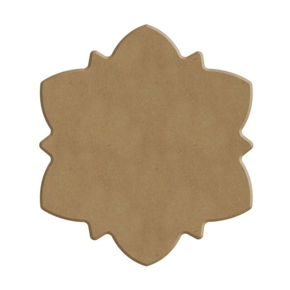 Aladine Dot Painting MDF Board & Stencil 10cm Anemone (85499)