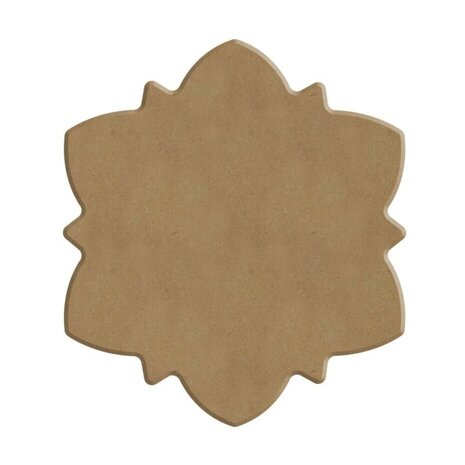 Aladine Dot Painting MDF Board & Stencil 10cm Anemone (85499)