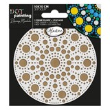 Aladine Dot Painting MDF Board & Stencil 10cm Round (85500)