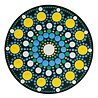 Aladine Dot Painting MDF Board & Stencil 10cm Round (85500) Aladine Dot Painting MDF Board & Stencil 10cm Round (85500)