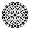 Aladine Dot Painting MDF Board & Stencil 20cm Round (85501) Aladine Dot Painting MDF Board & Stencil 20cm Round (85501)