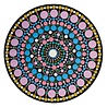 Aladine Dot Painting MDF Board & Stencil 20cm Round (85501) Aladine Dot Painting MDF Board & Stencil 20cm Round (85501)