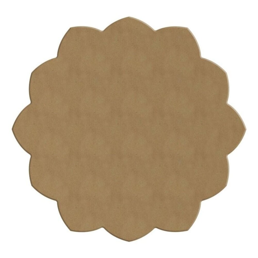 Aladine Dot Painting MDF Board & Stencil 20cm Peony (85502)