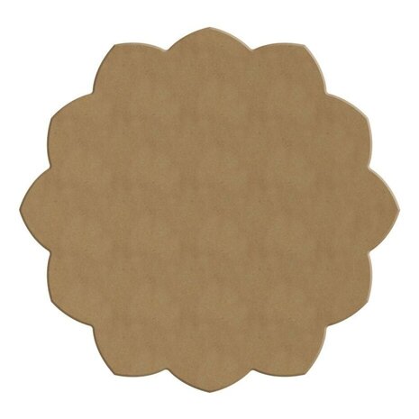 Aladine Dot Painting MDF Board & Stencil 20cm Peony (85502)