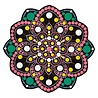 Aladine Dot Painting MDF Board & Stencil 20cm Peony (85502) Aladine Dot Painting MDF Board & Stencil 20cm Peony (85502)