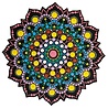 Aladine Dot Painting MDF Board & Stencil 20cm Sun (85503) Aladine Dot Painting MDF Board & Stencil 20cm Sun (85503)
