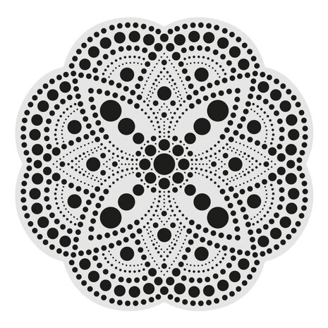 Aladine Dot Painting MDF Board & Stencil 20cm May (85504) Aladine Dot Painting MDF Board & Stencil 20cm May (85504)