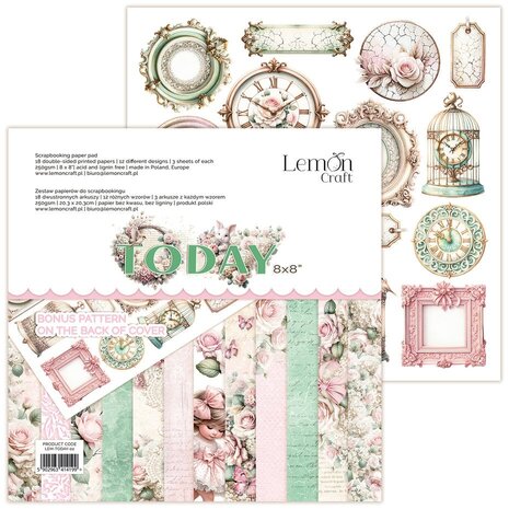 LemonCraft Today 8x8 Inch Paper Pad (LEM-TODAY-02) LemonCraft Today 8x8 Inch Paper Pad (LEM-TODAY-02)