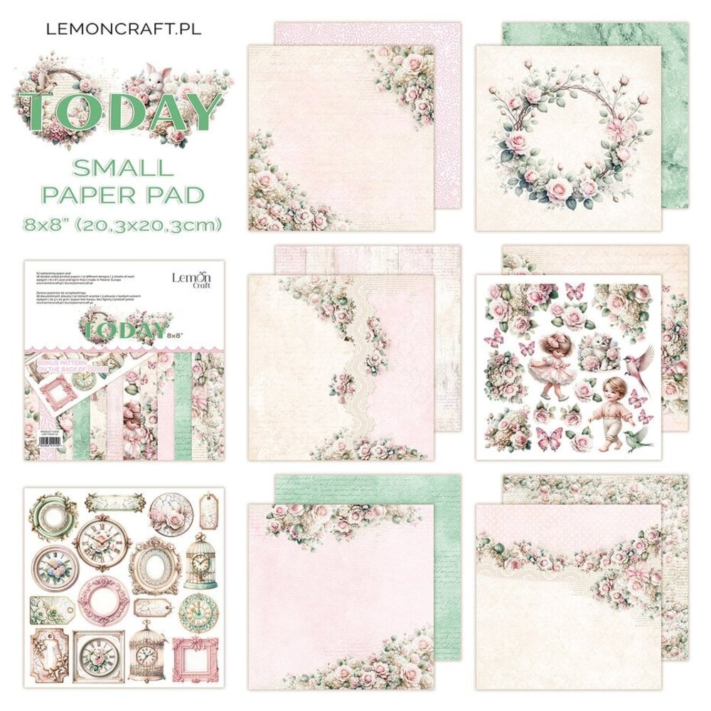 LemonCraft Today 8x8 Inch Paper Pad (LEM-TODAY-02) LemonCraft Today 8x8 Inch Paper Pad (LEM-TODAY-02)
