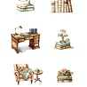 Reprint The Bookshop A4 Cutouts (KPA4108) Reprint The Bookshop A4 Cutouts (KPA4108)