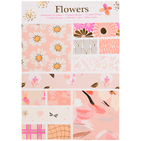 Craft Sensations Designblock A4 Flowers (3209207) Craft Sensations Designblock A4 Flowers (3209207)
