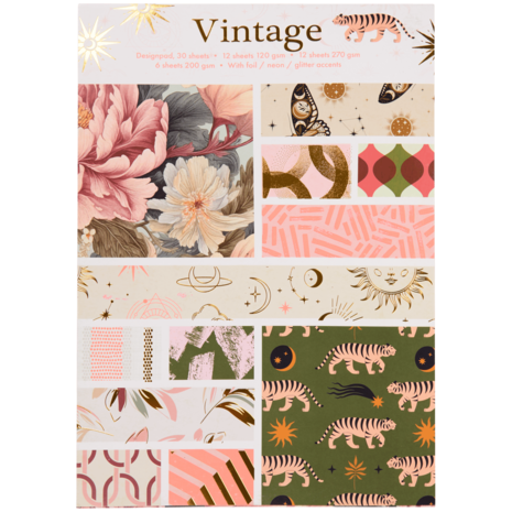 Craft Sensations Designblock A4 Vintagewers (3209207) Craft Sensations Designblock A4 Vintagewers (3209207)