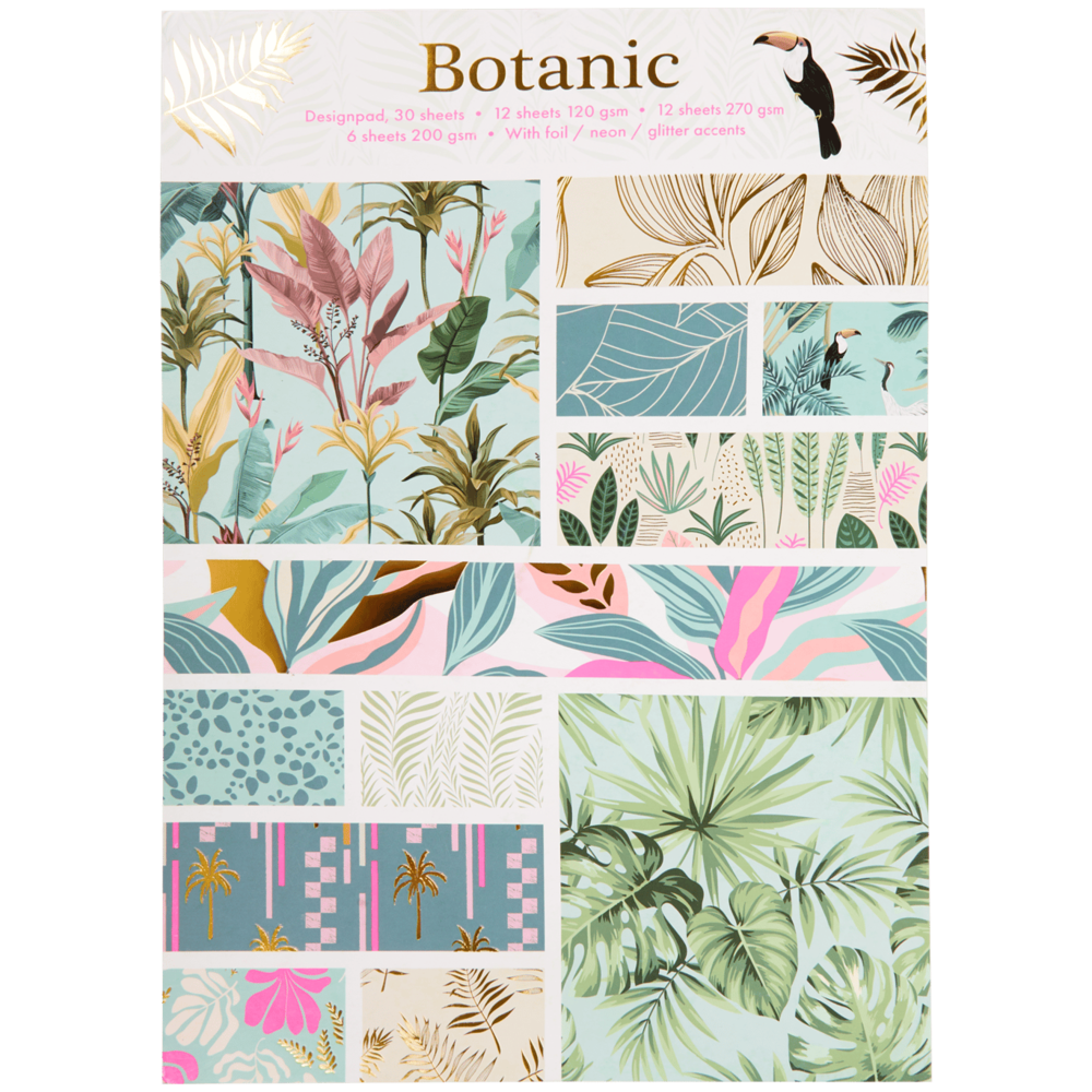 Craft Sensations Designblock A4 Botanic (3209207)