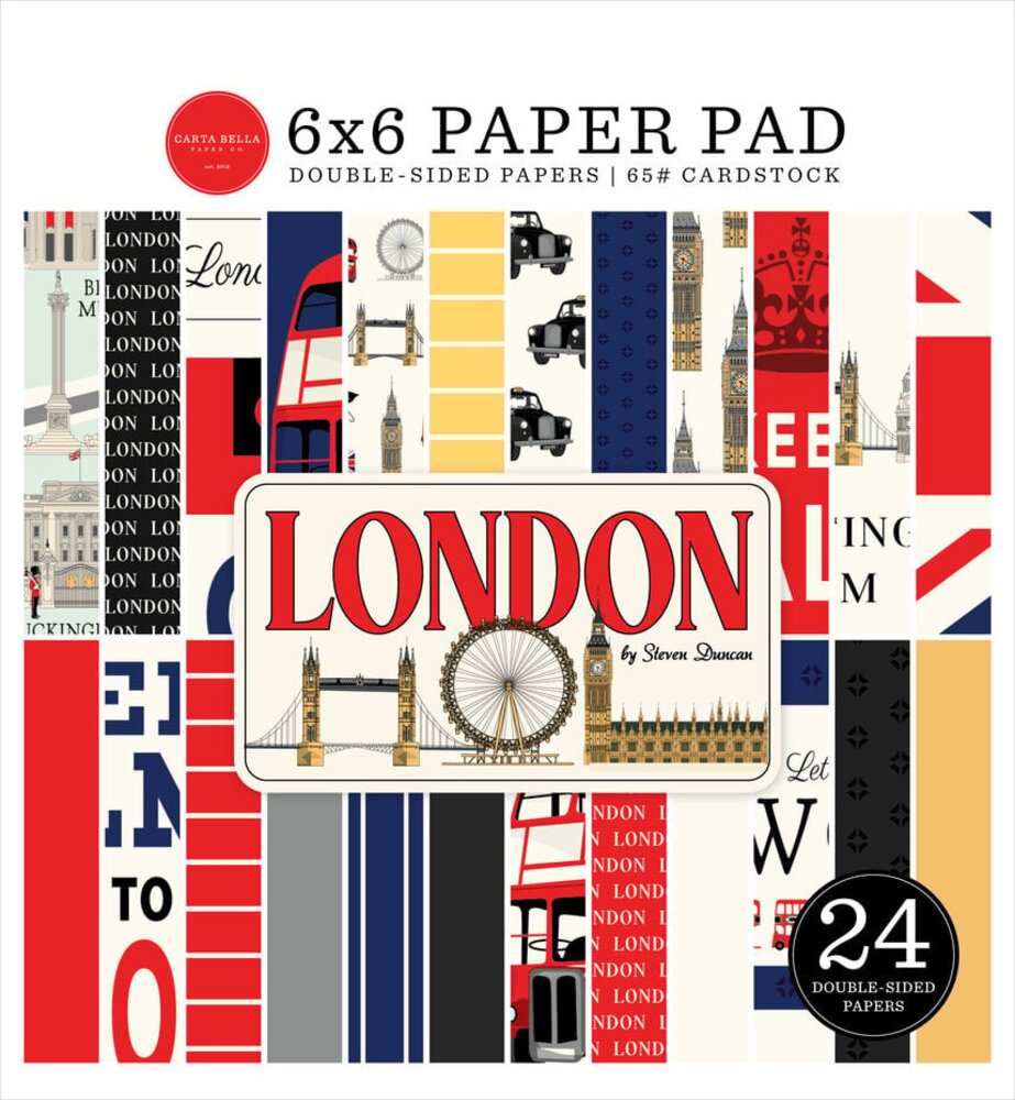 Carta Bella London 6x6 Inch Paper Pad (CBL404023)