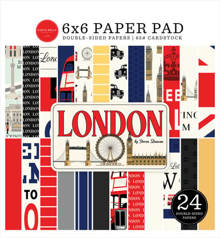 Carta Bella London 6x6 Inch Paper Pad (CBL404023)