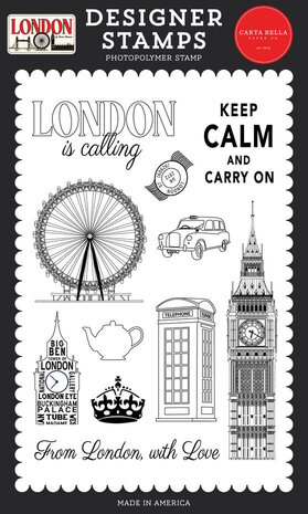 Carta Bella London Is Calling Clear Stamps (CBL404040)