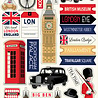 Carta Bella London 6x13 Inch Chipboard Accents (CBL404021) Carta Bella London 6x13 Inch Chipboard Accents (CBL404021)