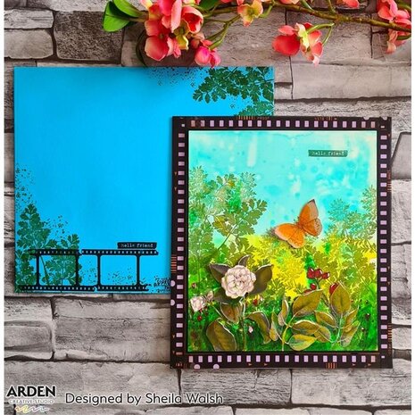 Arden Creative Studio Vintage Makers Maker's Sentiment Clusters 4x8 Inch Clear Stamp Set (ACSCS0005)