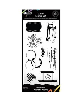Arden Creative Studio Vintage Makers Maker's Marks 4x8 Inch Clear Stamp Set (ACSCS0006) Arden Creative Studio Vintage Makers Maker's Marks 4x8 Inch Clear Stamp Set (ACSCS0006)