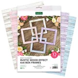 Katy Sue Rustic Wood Effect 6x6 Inch Box Frames (13-BOX157WOE)