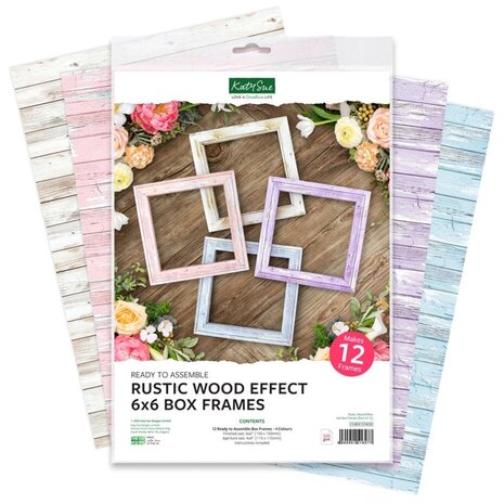 Katy Sue Rustic Wood Effect 6x6 Inch Box Frames (13-BOX157WOE) Katy Sue Rustic Wood Effect 6x6 Inch Box Frames (13-BOX157WOE)