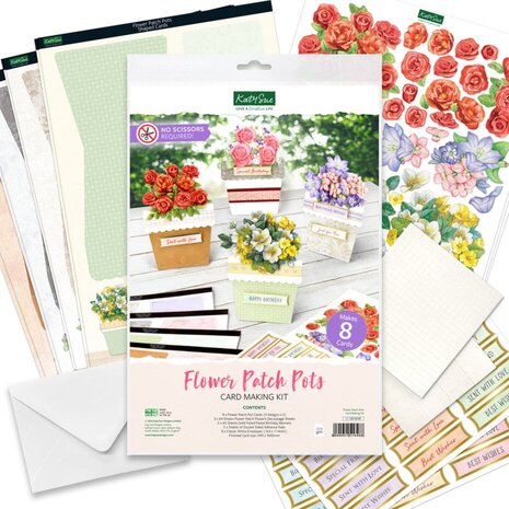 Katy Sue Card Making Kit Flower Patch Pots (17-10075FPP) Katy Sue Card Making Kit Flower Patch Pots (17-10075FPP)
