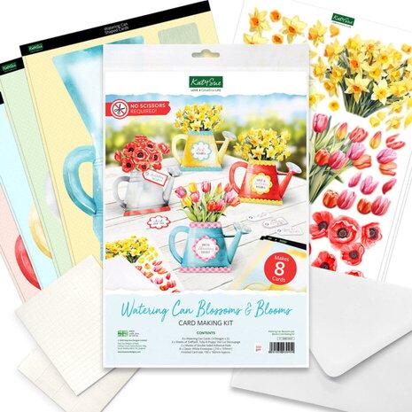 Katy Sue Card Making Kit Watering Can Blossoms and Blooms (17-10081WCF) Katy Sue Card Making Kit Watering Can Blossoms and Blooms (17-10081WCF)