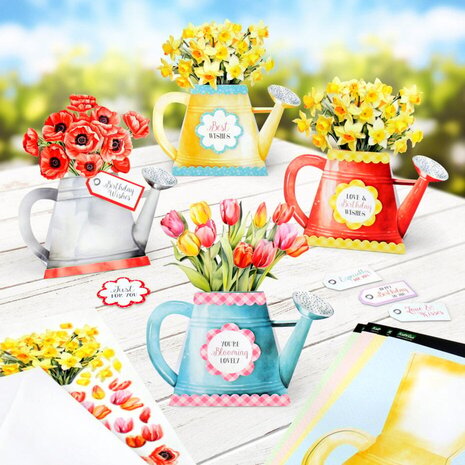 Katy Sue Card Making Kit Watering Can Blossoms and Blooms (17-10081WCF) Katy Sue Card Making Kit Watering Can Blossoms and Blooms (17-10081WCF)