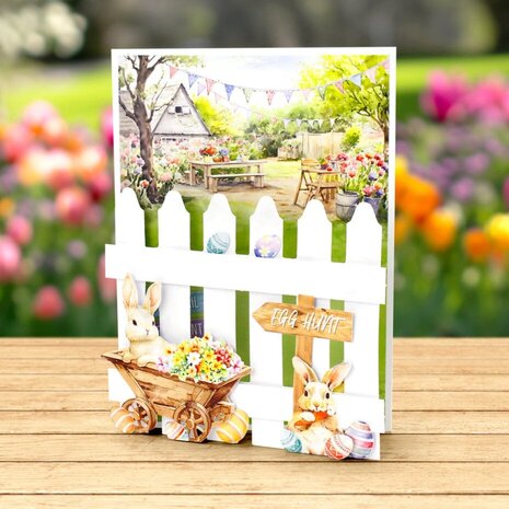 Katy Sue Card Making Kit Spring Garden Picket Fence (17-10097SGP)