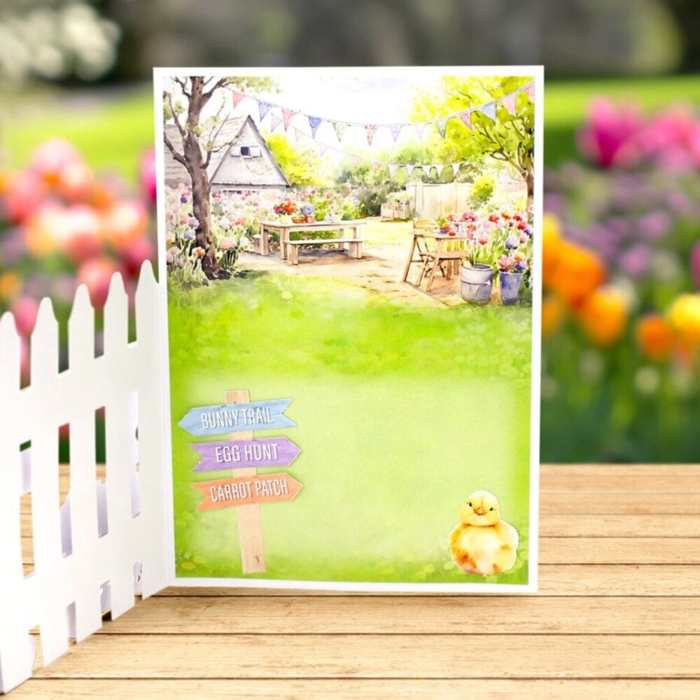 Katy Sue Card Making Kit Spring Garden Picket Fence (17-10097SGP)