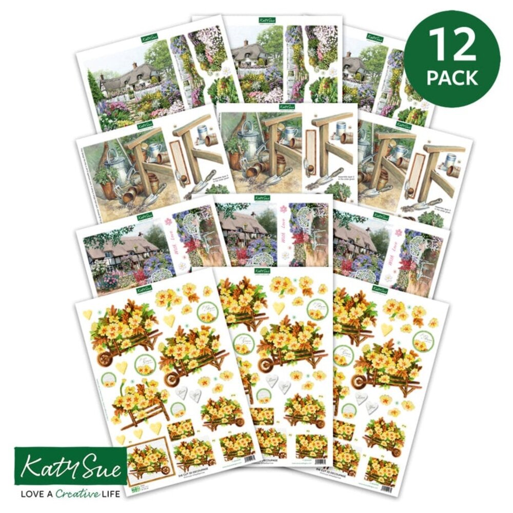 Katy Sue 3D Die-Cut Decoupage Country Garden (11-DCDGAR12) Katy Sue 3D Die-Cut Decoupage Country Garden (11-DCDGAR12)
