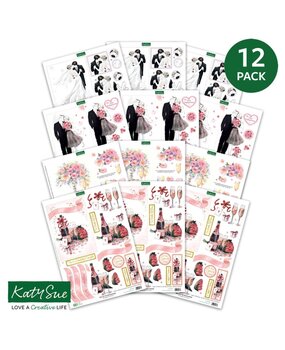 Katy Sue 3D Die-Cut Decoupage Romance and Weddings (11-DCDROM12)