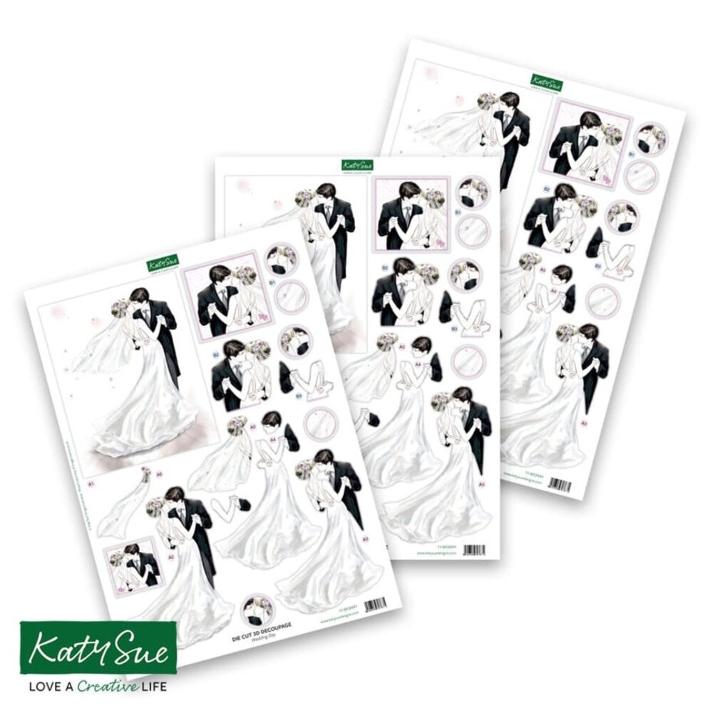 Katy Sue 3D Die-Cut Decoupage Romance and Weddings (11-DCDROM12)