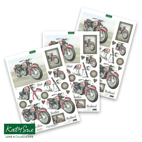 Katy Sue 3D Die-Cut Decoupage Cars and Bikes (11-DCDCAR12) Katy Sue 3D Die-Cut Decoupage Cars and Bikes (11-DCDCAR12)