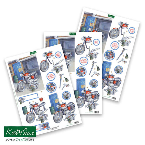 Katy Sue 3D Die-Cut Decoupage Cars and Bikes (11-DCDCAR12) Katy Sue 3D Die-Cut Decoupage Cars and Bikes (11-DCDCAR12)