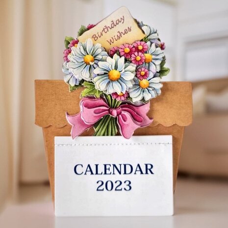 Katy Sue 3D Die-Cut Decoupage Birthday Flower (11-DCD500)