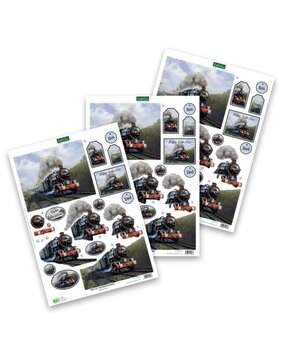 Katy Sue 3D Die-Cut Decoupage Steam Train (11-DCD544)