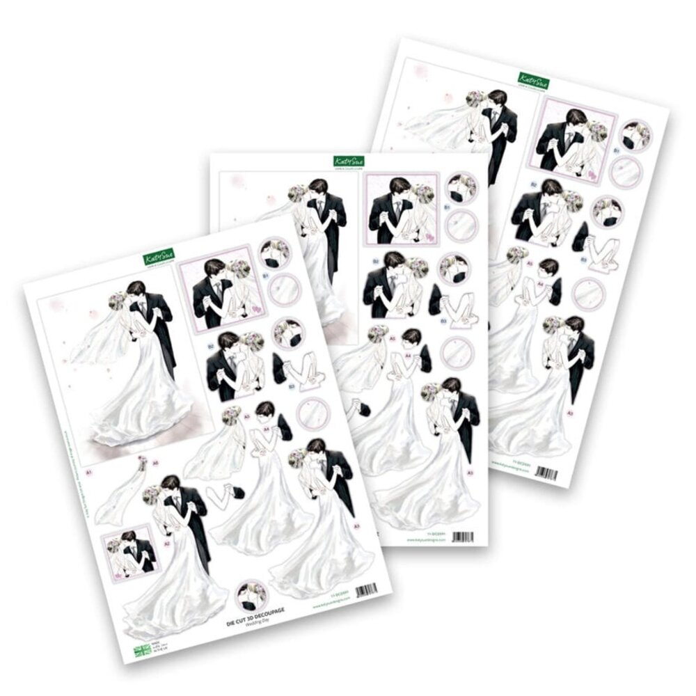 Katy Sue 3D Die-Cut Decoupage Wedding Day (11-DCD591)