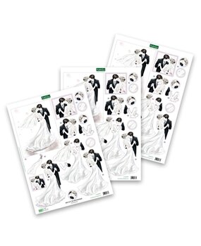 Katy Sue 3D Die-Cut Decoupage Wedding Day (11-DCD591)