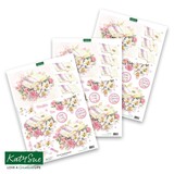 Katy Sue 3D Die-Cut Decoupage Wedding Book & Flowers (11-DCD606)