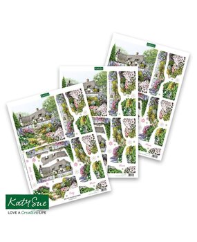 Katy Sue 3D Die-Cut Decoupage Cottage Garden (11-DCD650) Katy Sue 3D Die-Cut Decoupage Cottage Garden (11-DCD650)