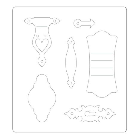 Sizzix Eileen Hull ScoreBoards Die Journal Hardware (666814) Sizzix Eileen Hull ScoreBoards Die Journal Hardware (666814)