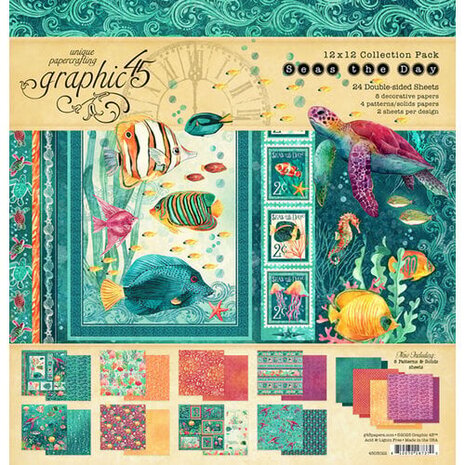 Graphic 45 Seas The Day 12x12 Inch Collection Pack (4503022)