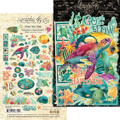 Graphic 45 Seas The Day Ephemera Set (4503025) Graphic 45 Seas The Day Ephemera Set (4503025)