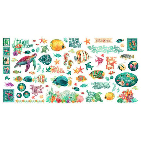 Graphic 45 Seas The Day Ephemera Set (4503025) Graphic 45 Seas The Day Ephemera Set (4503025)